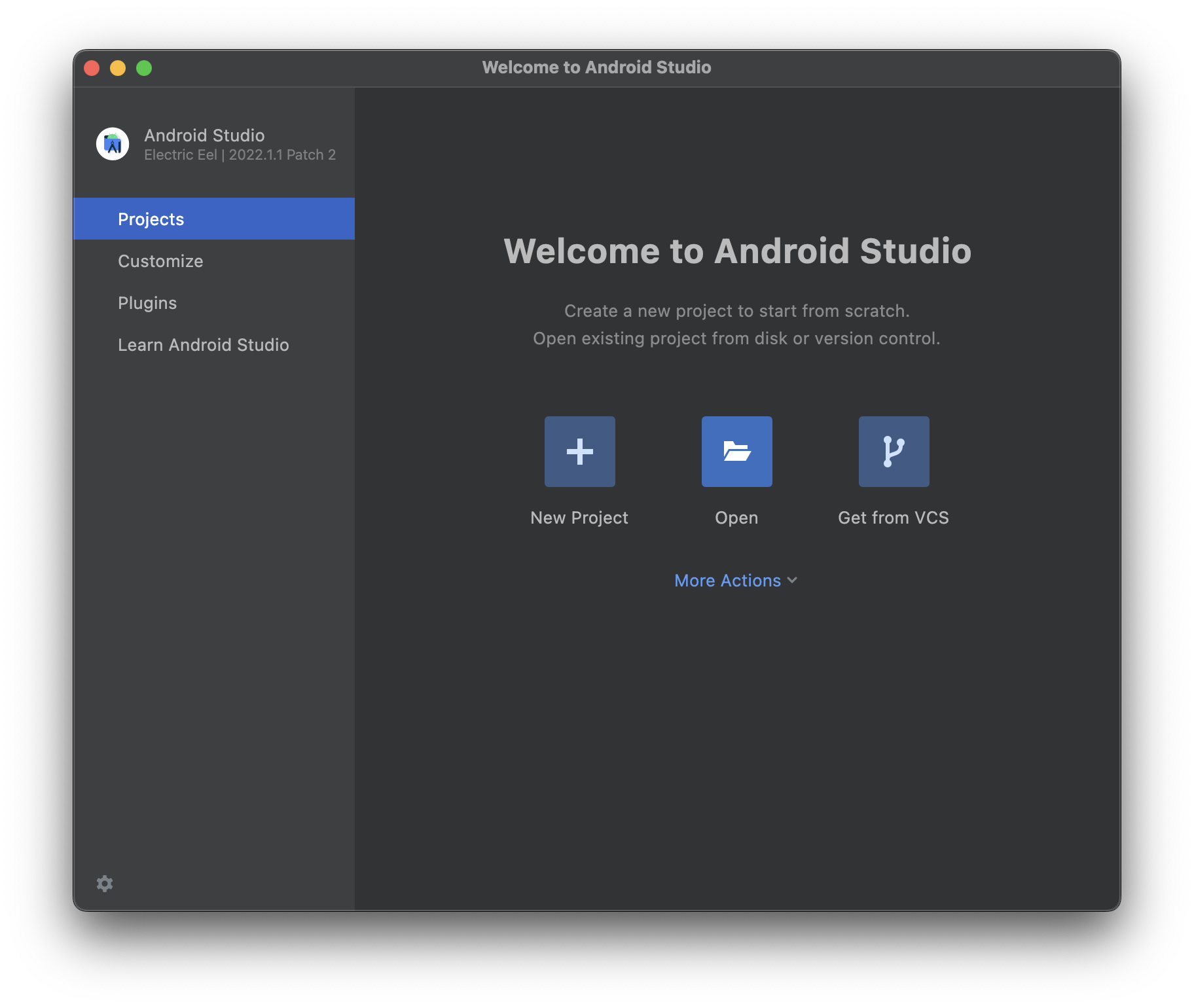 欢迎使用 Android Studio